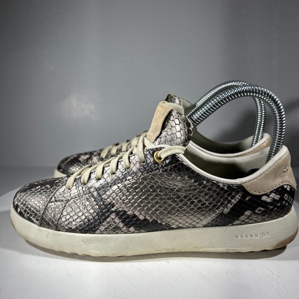 Cole Haan Grand Womens Size 6.5 Shoes Snake Skin Casual Fashion Sneakers Walking